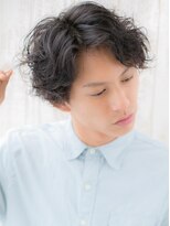 モッズヘア メン 上尾東口店(mod's hair men)&nbsp;20代30代かき上げ前髪パーマ黒髪スマートマッシュX上尾