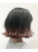 グラデーションカラー×ココアピンク