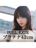 【短期間、暗髪で胸下くらいの長さが欲しい方に】プラチナ毛質42cm80本￥19800
