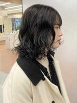 パークレーン アイス イヴェン(park lane ICI yeven)&nbsp;ミディアムパーマ ボブパーマ　グレージュカラー