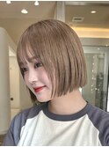 今流行りのぱつっとミニボブ