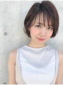 細めハイライト#韓国風巻きフィッシュボーン#刈り上げショート