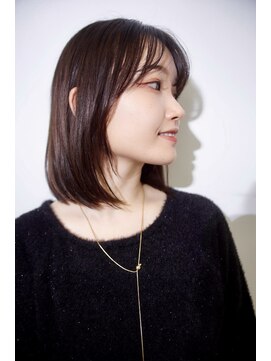 グランアージュ ネオ 船橋北口店(grandage neo) 大人可愛い前下がりボブ/アッシュブラック/切りっぱなしボブ