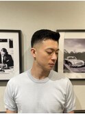 MEN'S HAIRスパイキーブルーブラックフェザーパーマサーフカール