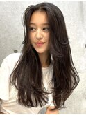 韓国ヘアーハッシュカットレイヤーカットハイライトカラー