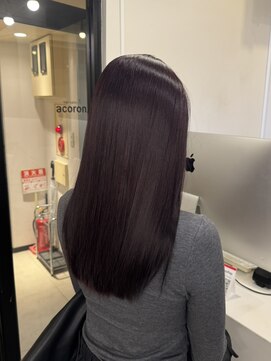 アコロン(acoron) 透明感グレージュ　新宿/髪質改善/透明感カラー/グレージュ