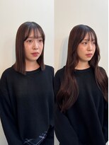 ヘアー アレス(hair ales)&nbsp;韓国エクステ/before/after/ボブからロング