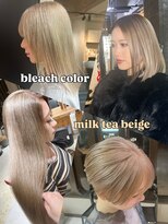 エイト 難波店(EIGHT namba) ミルクティー/髪質改善/ハイトーン【店長 山本】