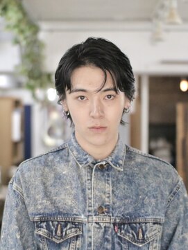 リッカ(RICCA) MEN’S/リバースセンターパート/ニュアンスパーマ/恵比寿