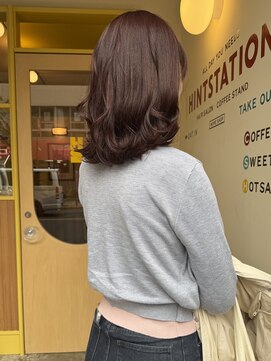 ヒントステーション(HINTSTATION) 〈浅草 半個室〉ピンクブラウン×レイヤーミディ