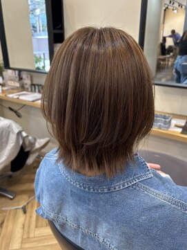 アルター(aL ter) 【レイヤーボブ】ピンクベージュ/アンブレラカラー/鎌取/林愛華