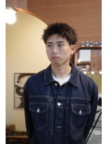 エディ(Edy)&nbsp;メンズスパイキーショート刈り上げツイストピンパーマ眉毛カット