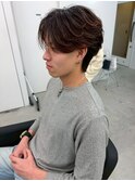 メンズ/フェザーパーマ/マッシュショート