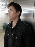 スリックバック　ナチュラルツーブロック　バーバー