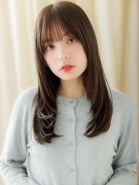 モッズヘア 越谷(mod's hair) 透明感ダークアッシュサイドバング韓国風レイヤーカット20代bs3