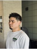 ツーブロックショート