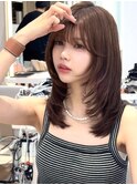 ワンカールで盛れる◎抜け感ナチュラルレイヤー