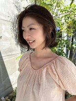 クティエ(Cuthie)&nbsp;#前髪なしボブ#外ハネボブ#大人ボブ#ナチュラルブラウン