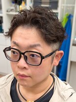 トリイ(TORII) かきあげバックパーマ・2ブロックショート