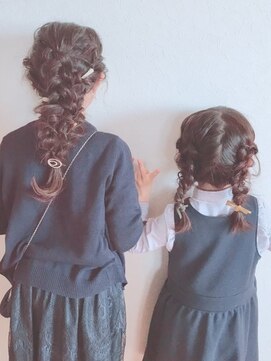親子で可愛いお揃いスタイル L アモング A Mon Gou T Hair Make のヘアカタログ ホットペッパービューティー