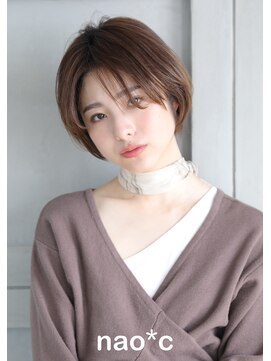 ナオシ トレス 富雄店(nao*c tres) 【富雄nao*c tres】大人かわいい小顔☆ナチュラルショートボブ