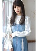 【Creo】厚めバング×ダークショコラカラー#デザインカラー