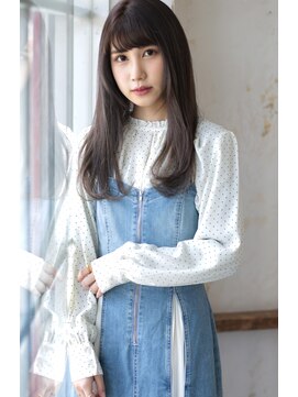 ラファンジュ ヘアー クレオ(Rohange hair Creo) 【Creo】厚めバング×ダークショコラカラー#デザインカラー