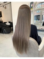 アルト(ALTO)&nbsp;ハイライト バレイヤージュ20代30代モテ髪ロング ミルクベージュ