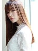 髪質改善で王道ナチュラルストレートロングヘア