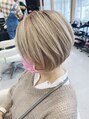 チェレ アズーリ 狭山店(Chere azuri)&nbsp;白髪染めが飽きて、脱白髪染め。白髪ぼかしダブルカラー。50代。