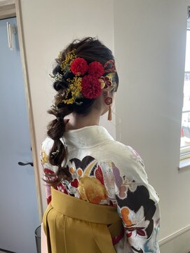 ニコ ヘアリラクゼーション(Nico hair relaxation) 10代20代成人イベント和装華やかアレンジ大人可愛い
