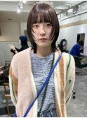 顔まわりレイヤーカット/暖色カラー/ウルフカット◎