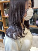【韓国/大人ガーリー】ダークバイオレットアッシュ