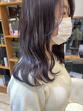 ネオリーブ アンド 渋谷店(Neolive &) 【韓国/大人ガーリー】ダークバイオレットアッシュ