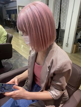 ロア 福岡天神本店(LORE) ハイトーンピンクカラー
