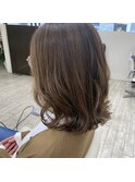 松山市/20代/30代/40代/育てるハイライト×ミディ