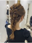 ヘアセット◇華やか編みおろしstyle◇