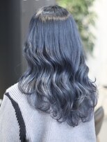 クリュウゲート 三鷹店(KURYU GATE)&nbsp;ブルーブラック/グレーベージュ/レイヤーロング/パーマ[三鷹]