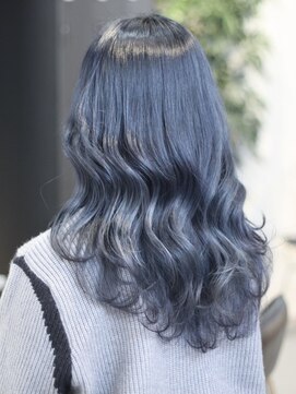 クリュウゲート 三鷹店(KURYU GATE) ブルーブラック/グレーベージュ/レイヤーロング/パーマ[三鷹]