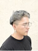 メンズ刈り上げショート×エンドカラー