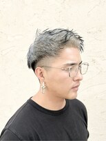 モップアップ(Mop up) メンズ刈り上げショート×エンドカラー