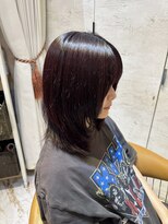 ロンドローズ 名古屋(Lond damaskRose)&nbsp;ブリーチ 学割 オリーブベージュ レイヤーカット リタッチ 876