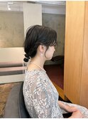 お呼ばれヘアセット*ゆるっとシニヨン