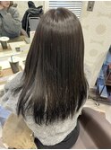 【髪質改善】ツヤ髪オイル縮毛＿ダークグレージュ☆
