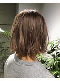 ナチュラルボブ×ベージュ