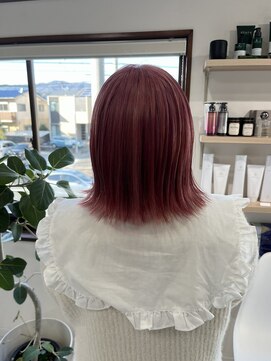 メロウ(mellow) ダブルカラー×ハイトーンピンク