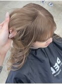 くびれヘア/アプリコットオレンジ/夏のヘアアレンジ/栄