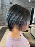 大人可愛い丸みボブ