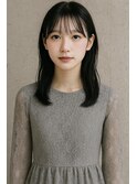 20代/モテ髪/小顔カット/薄めバング/イメチェン/大人可愛い/上田