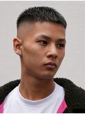 MEN'S/クロップ×スキンフェード/黒髪/短髪
